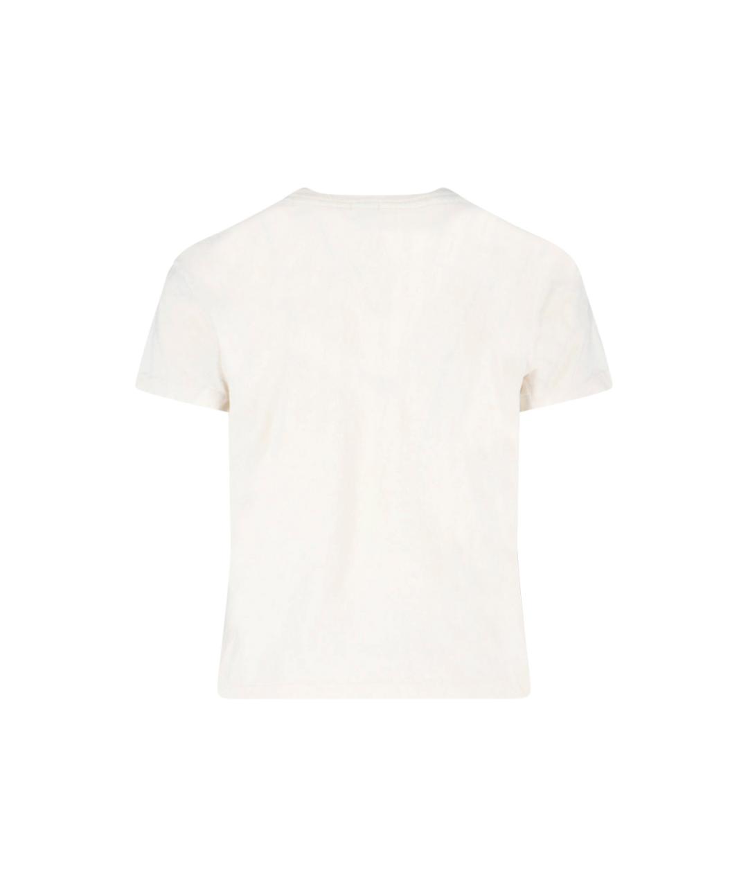 RE/DONE Белая хлопковая футболка, фото 2