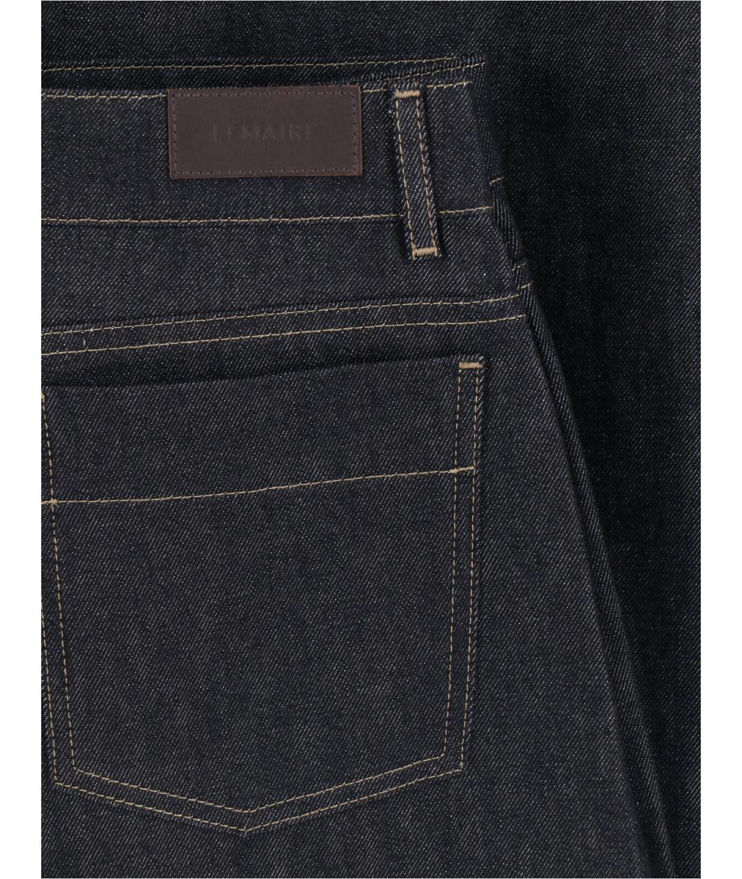 LEMAIRE Черные хлопковые прямые джинсы, фото 5