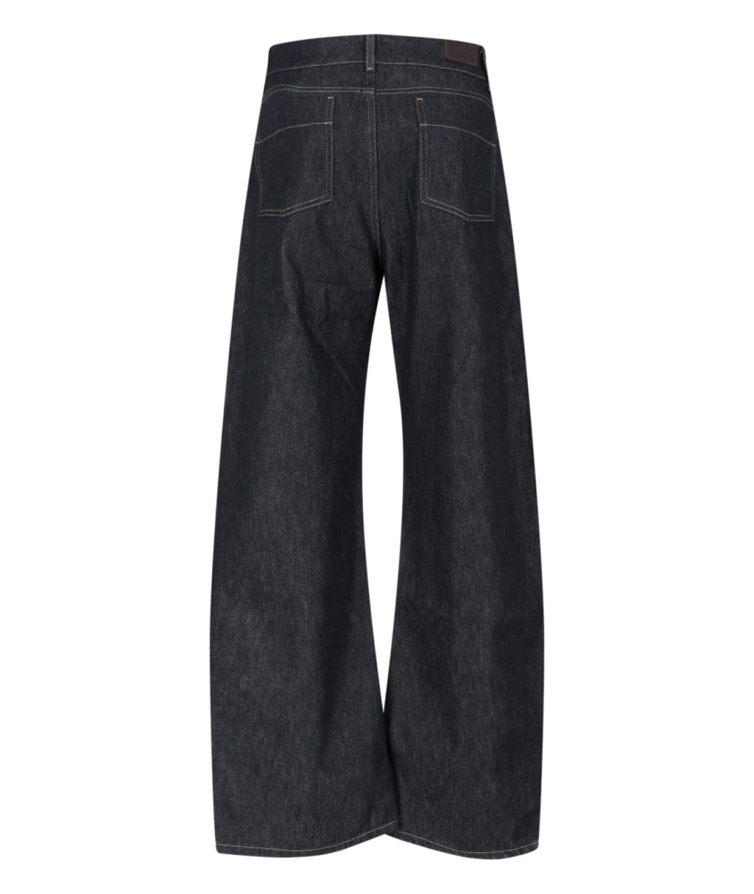 LEMAIRE Черные хлопковые прямые джинсы, фото 2