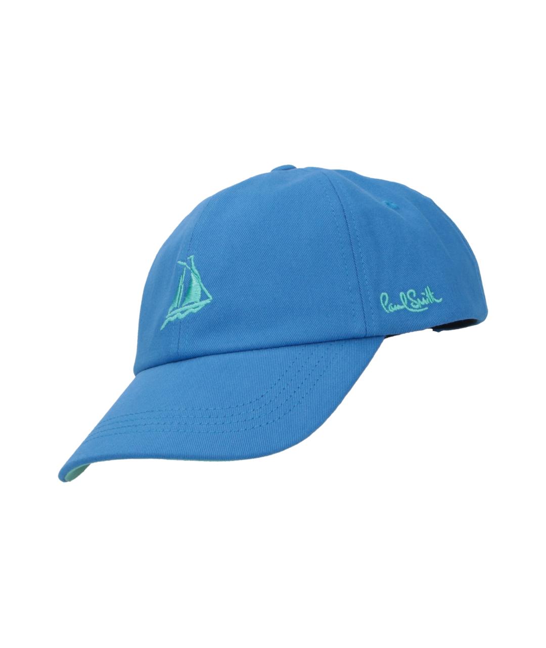 PAUL SMITH Синяя хлопковая кепка/бейсболка, фото 3