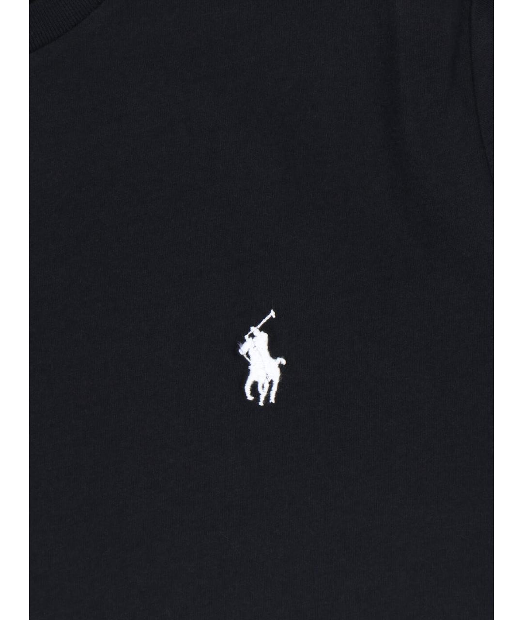 POLO RALPH LAUREN Черная хлопковая футболка, фото 3