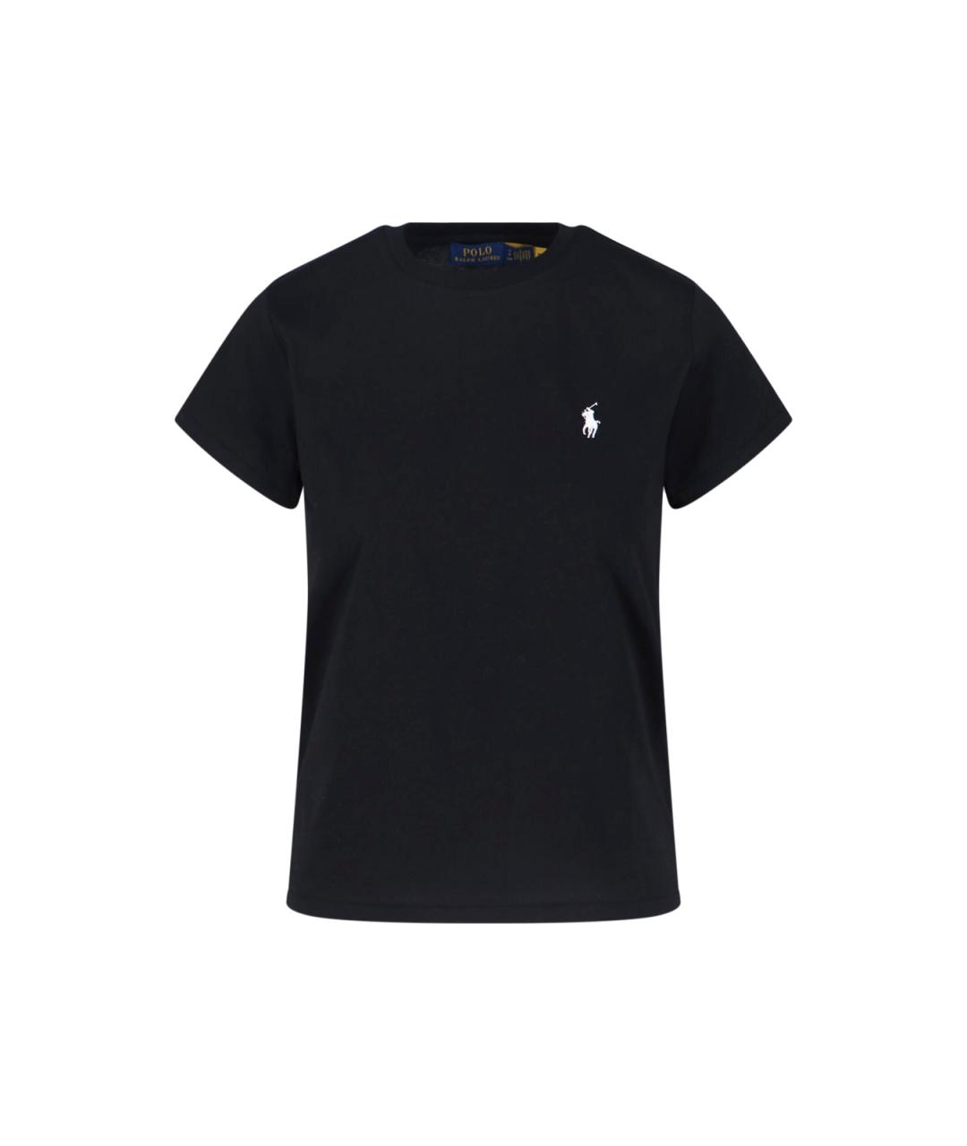 POLO RALPH LAUREN Черная хлопковая футболка, фото 1