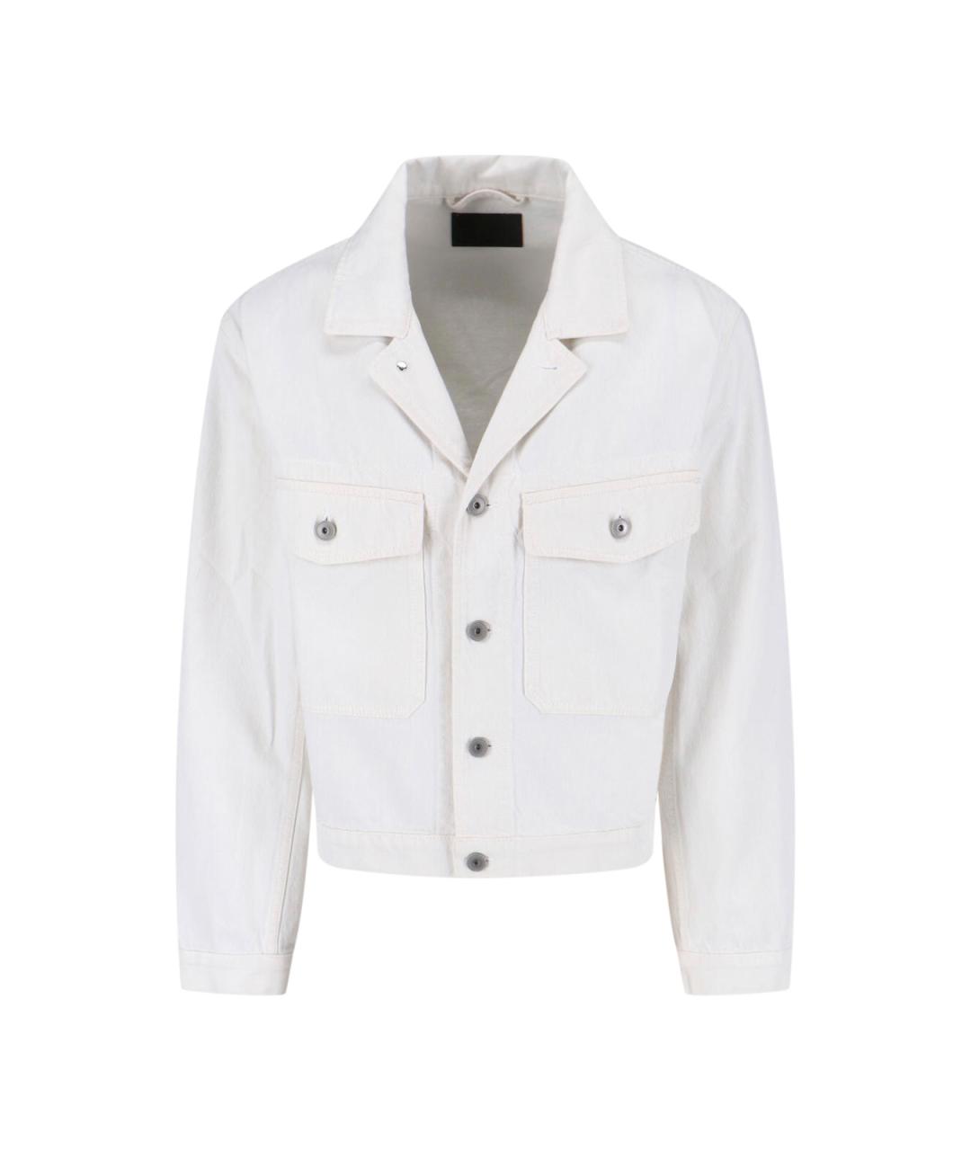 LEMAIRE Белая хлопковая куртка, фото 1