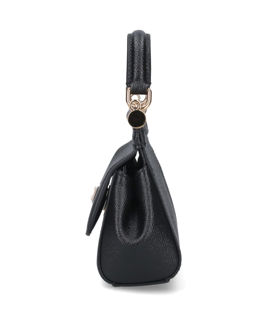 DOLCE&GABBANA Черная кожаная сумка тоут, фото 5