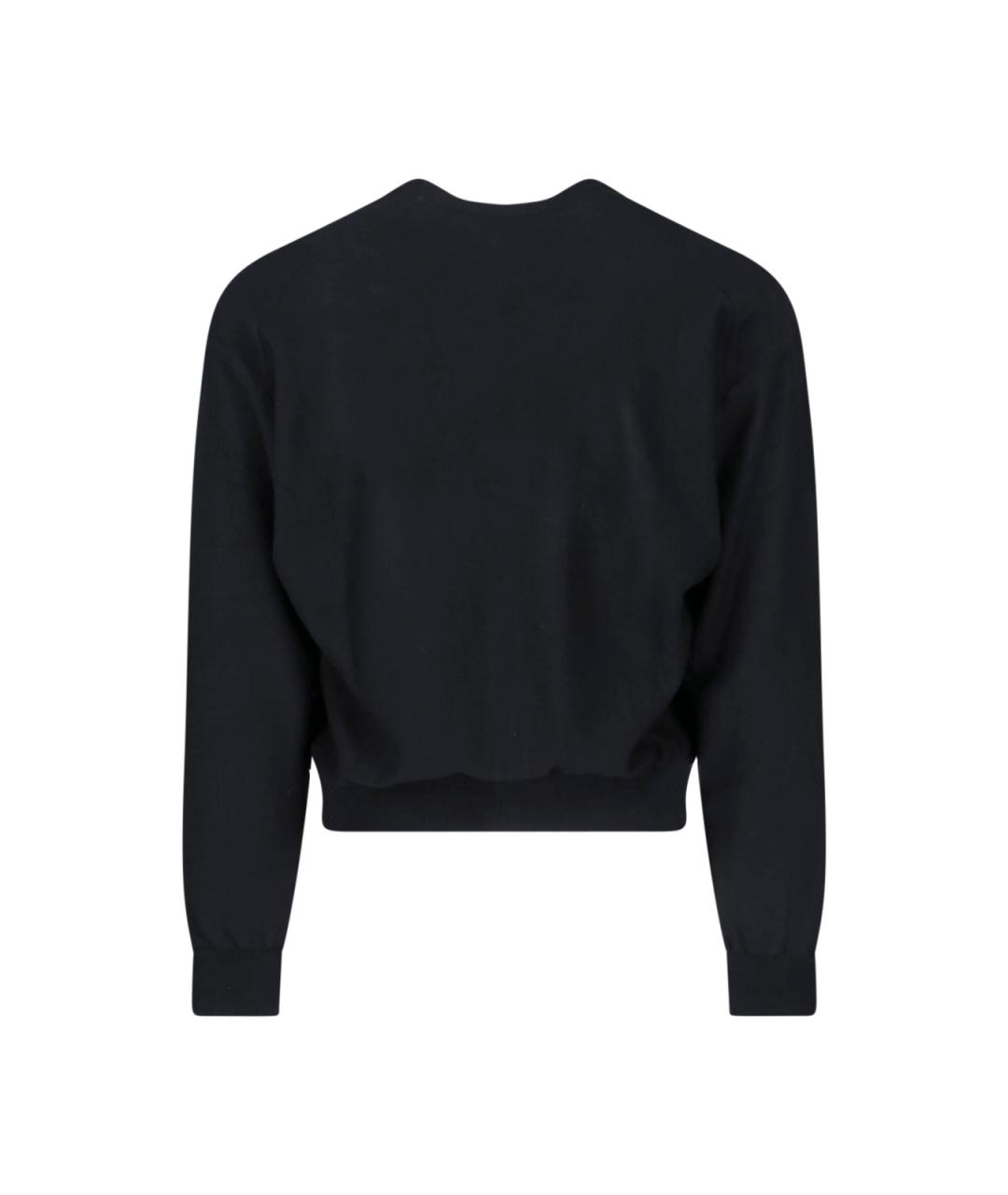 LEMAIRE Черный шерстяной кардиган, фото 2