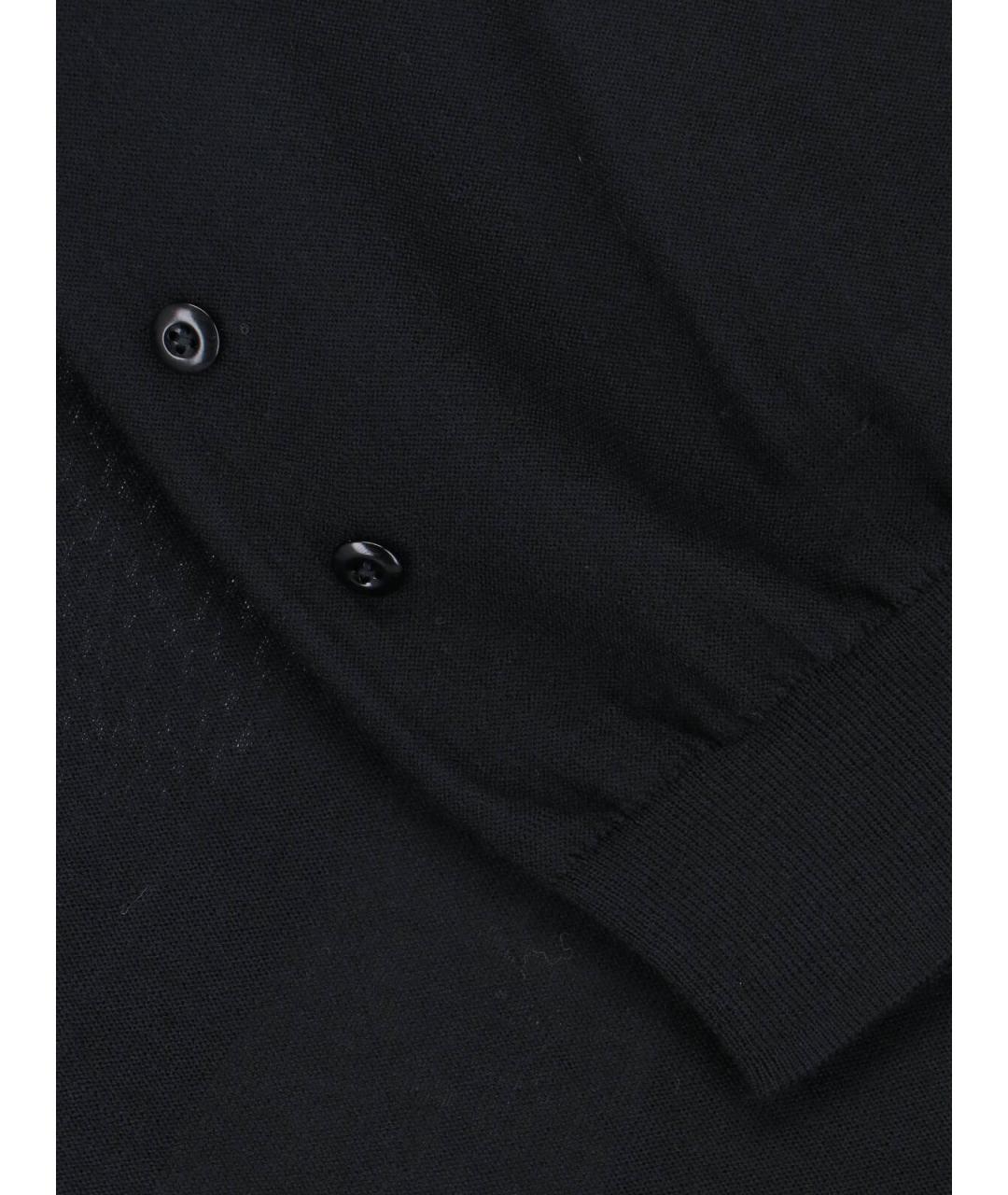 LEMAIRE Черный шерстяной кардиган, фото 3