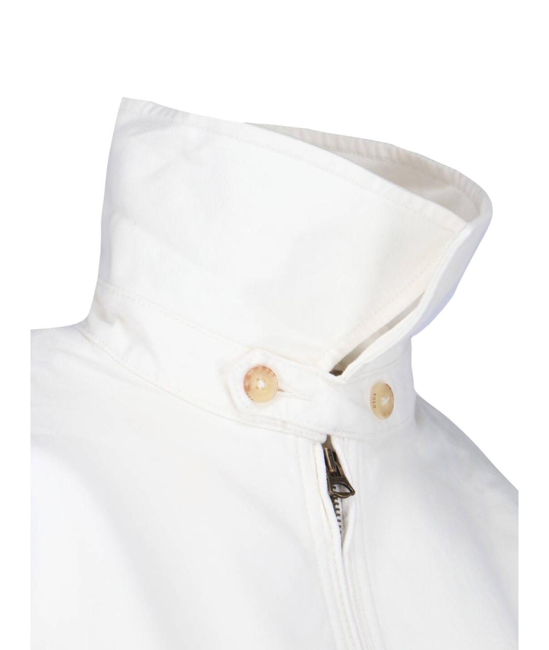 POLO RALPH LAUREN Белая хлопковая куртка, фото 3