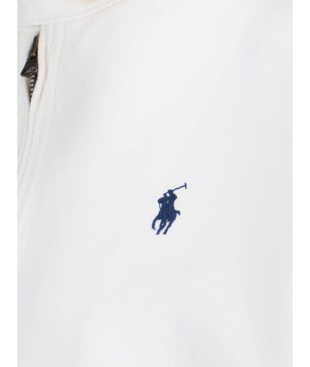 POLO RALPH LAUREN Белая хлопковая куртка, фото 4