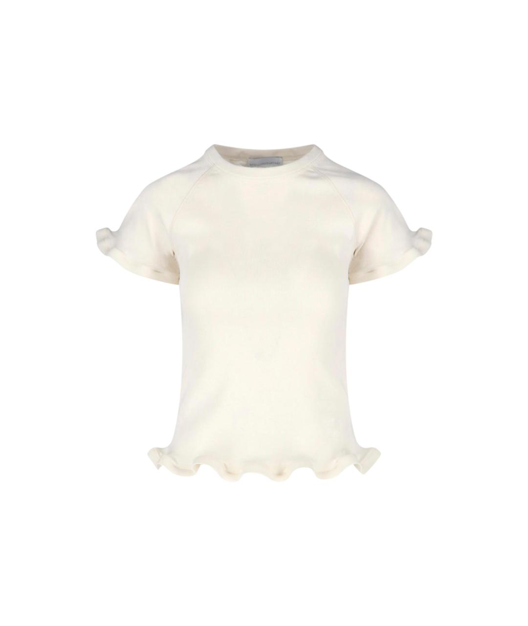 STELLA MCCARTNEY Белая хлопковая футболка, фото 1