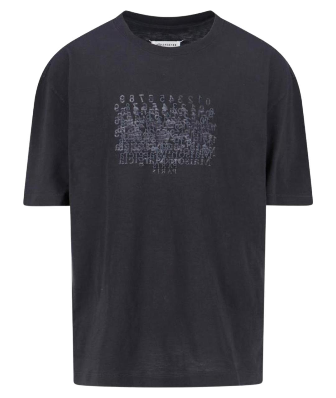 MAISON MARGIELA Черная хлопковая футболка, фото 1