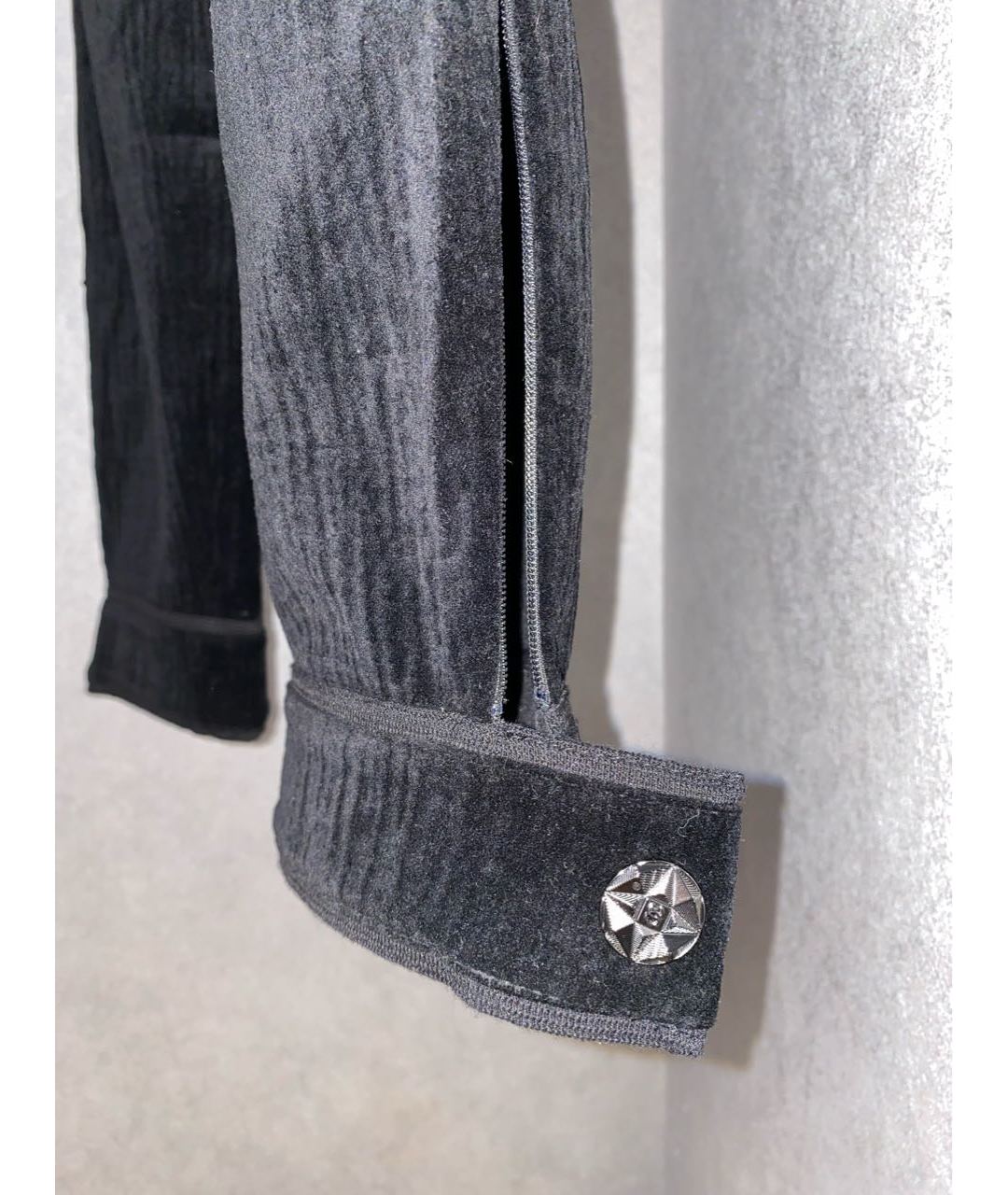 CHANEL PRE-OWNED Черные хлопковые прямые брюки, фото 3