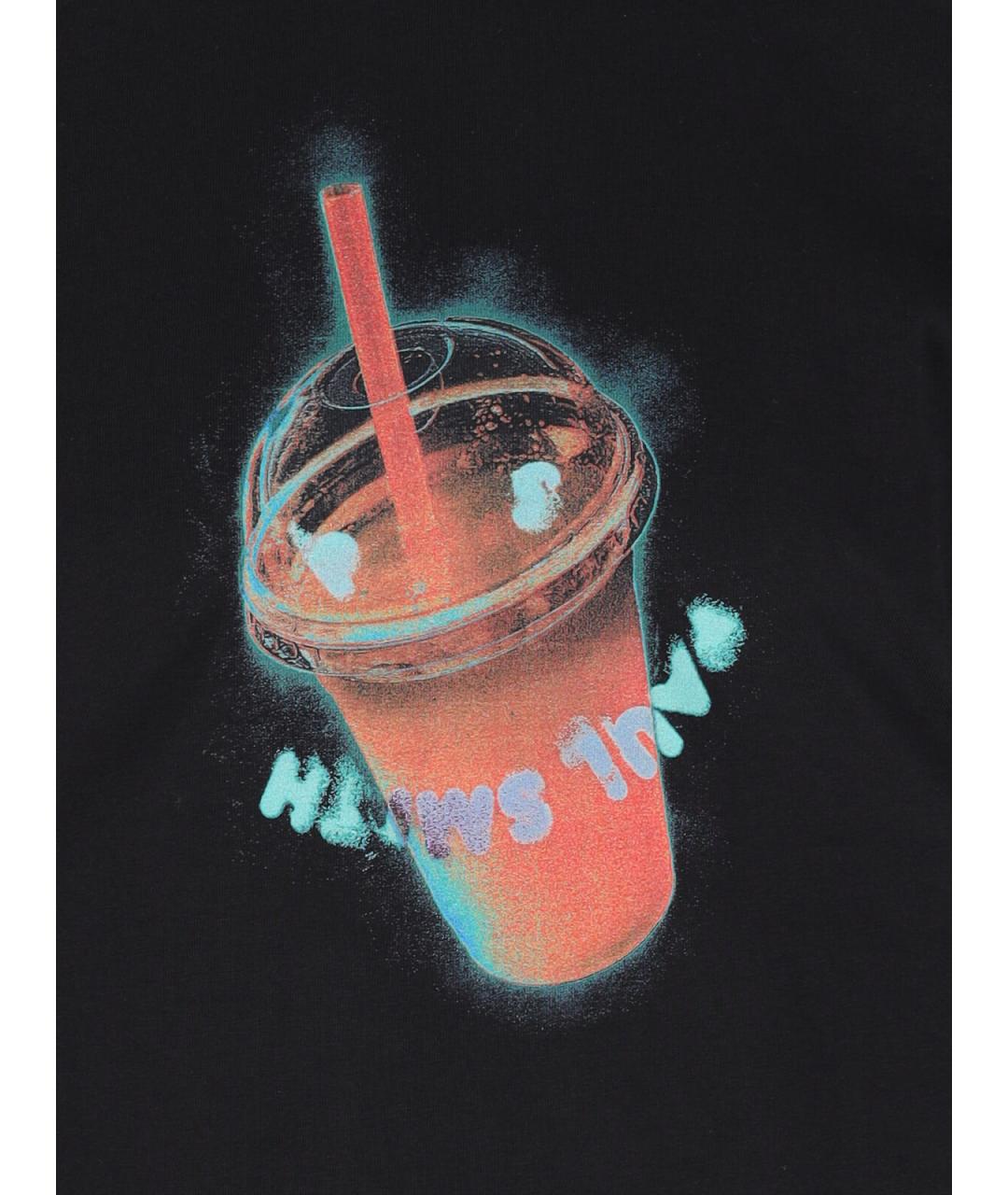 PAUL SMITH Черная хлопковая футболка, фото 3