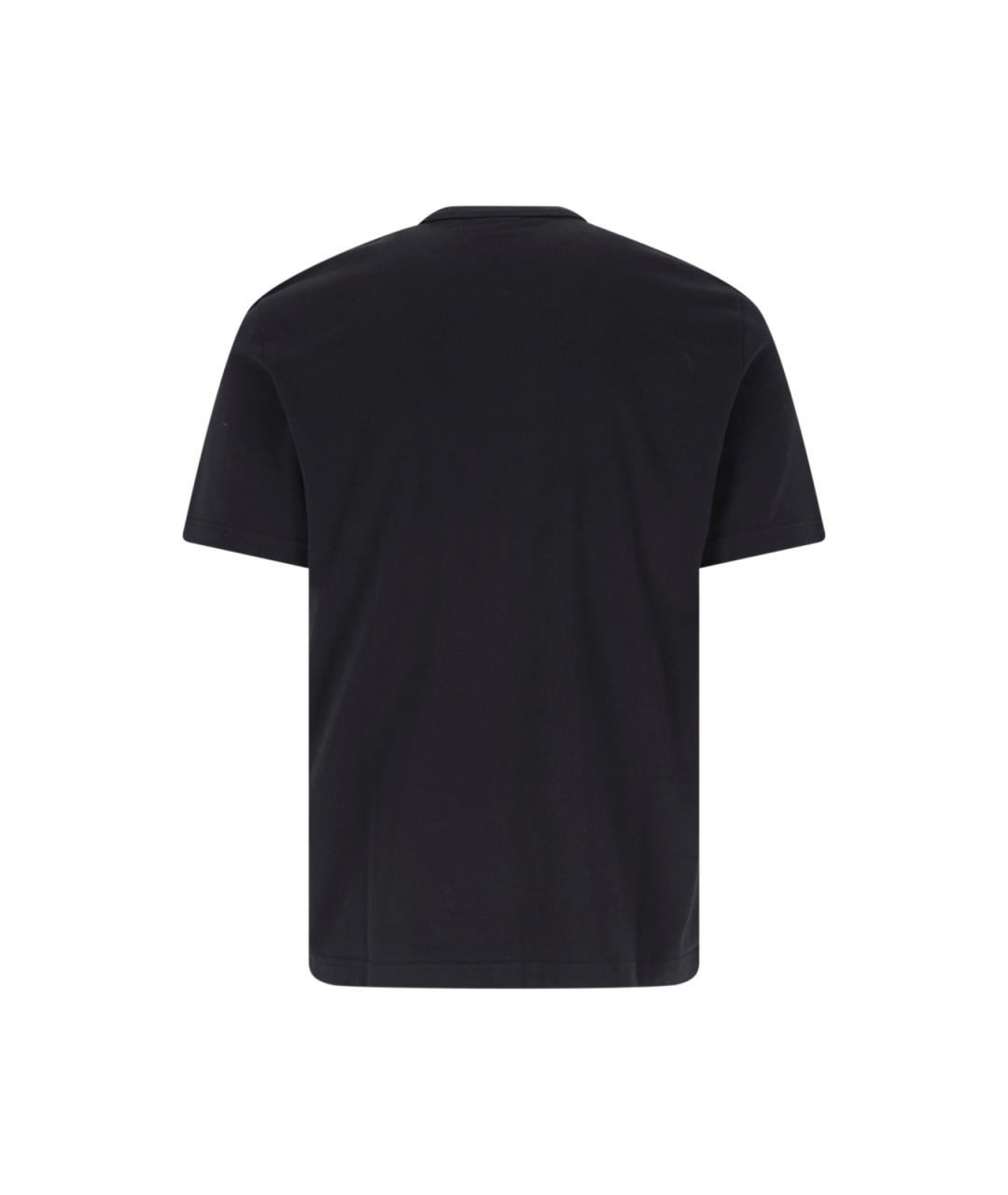 PAUL SMITH Черная хлопковая футболка, фото 2