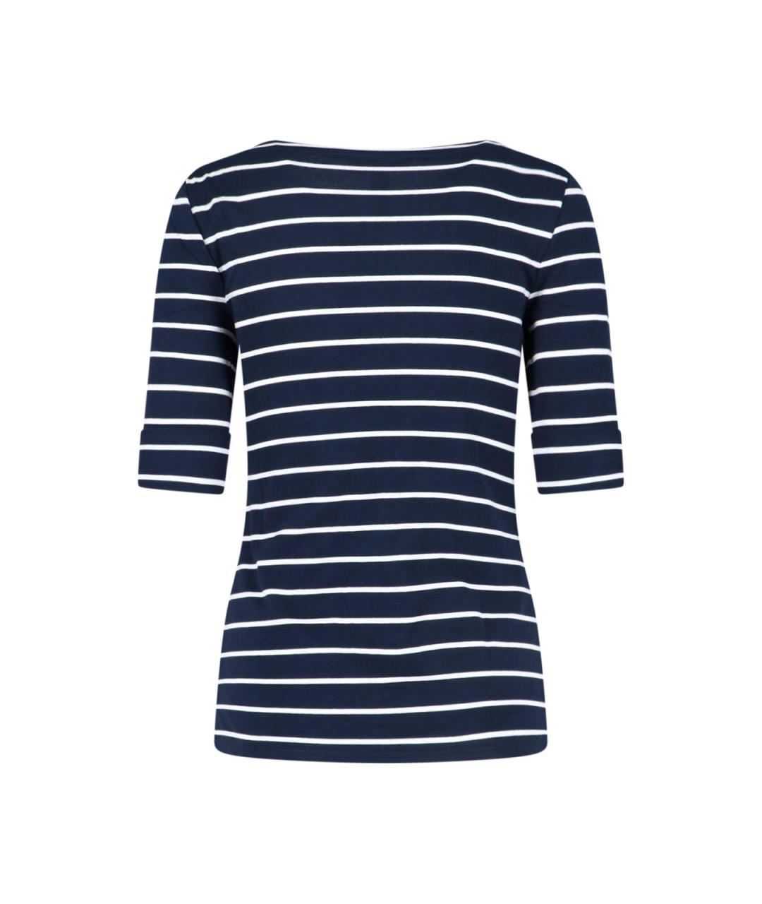 RALPH LAUREN Синяя хлопковая футболка, фото 2