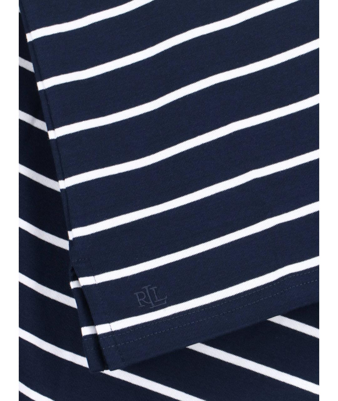 RALPH LAUREN Синяя хлопковая футболка, фото 3