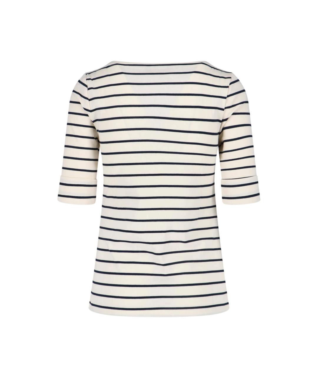 RALPH LAUREN Белая хлопковая футболка, фото 2