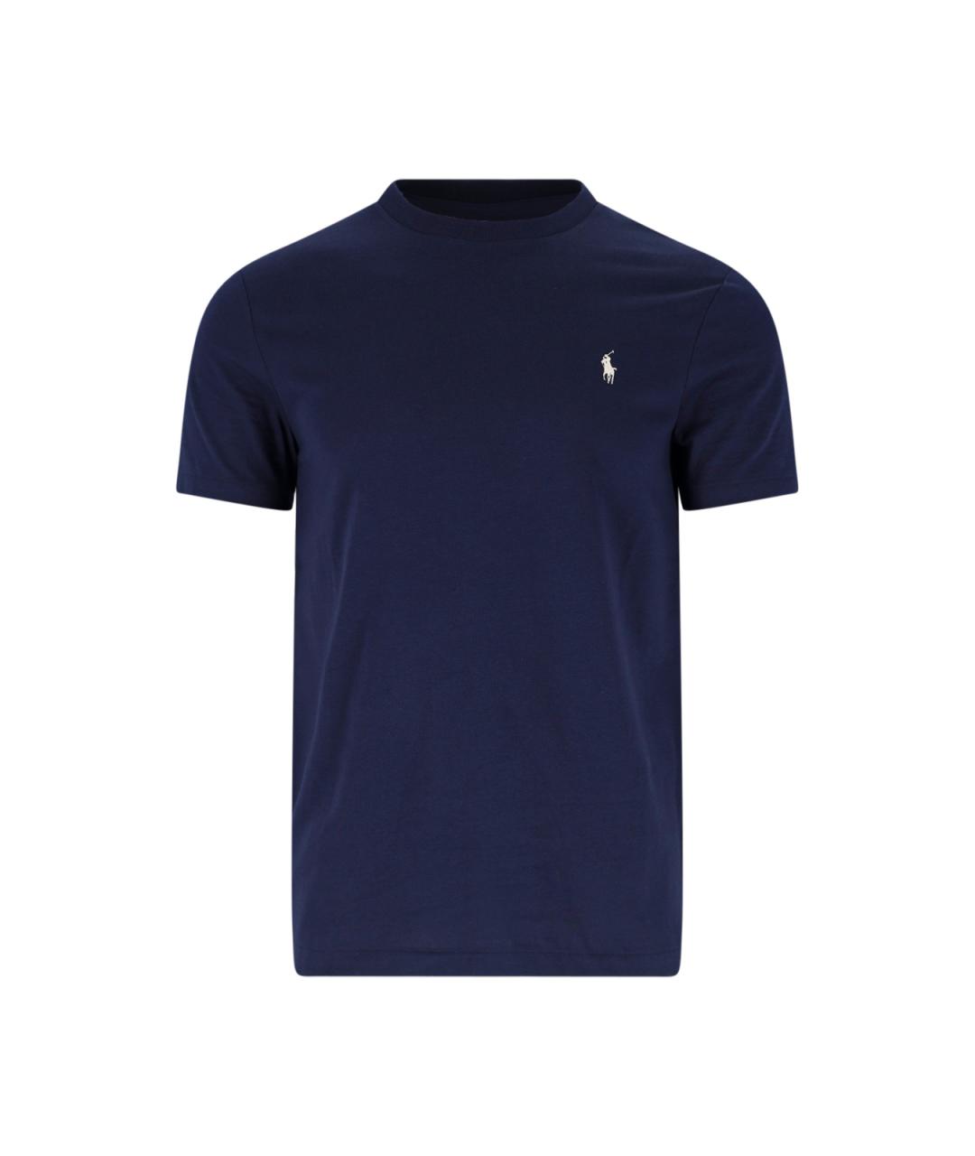 POLO RALPH LAUREN Синяя хлопковая футболка, фото 1