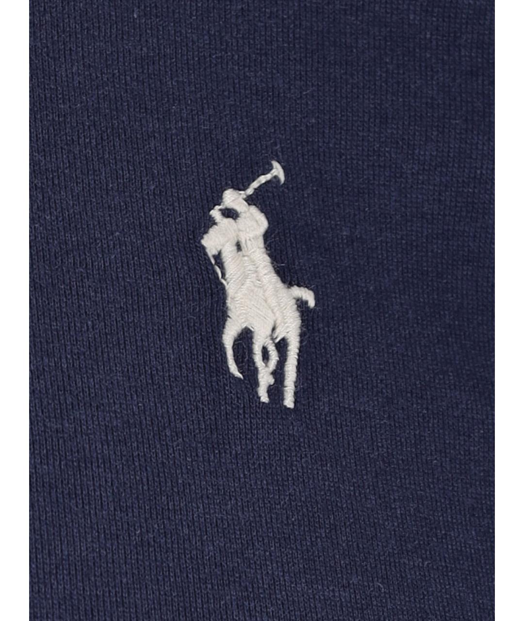 POLO RALPH LAUREN Синяя хлопковая футболка, фото 3