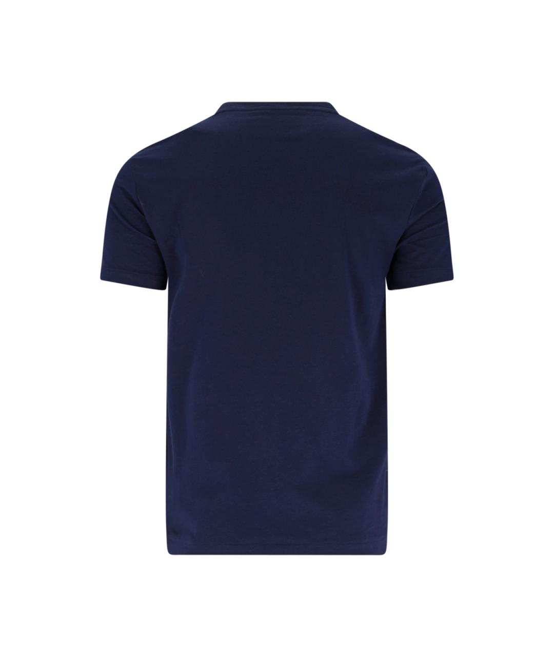 POLO RALPH LAUREN Синяя хлопковая футболка, фото 2