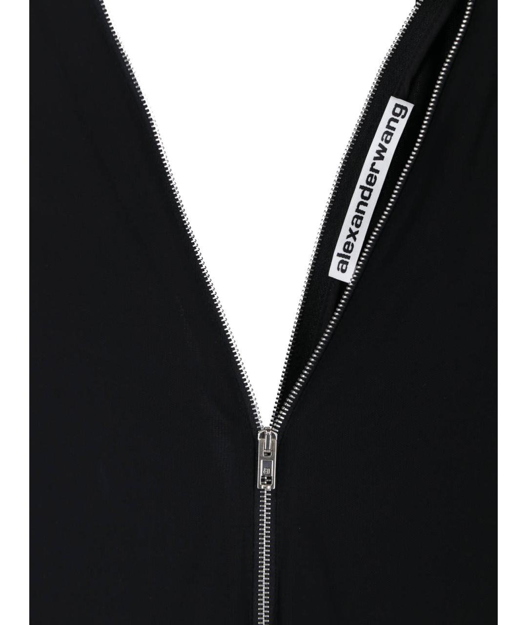 ALEXANDER WANG Черное вискозное повседневное платье, фото 3
