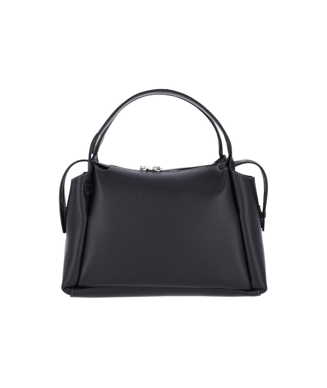 TOD'S Черная кожаная сумка тоут, фото 2