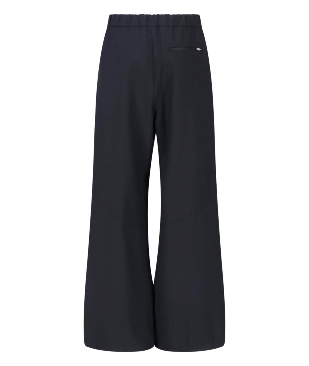 LAMINAR Черные полиэстеровые прямые брюки, фото 2