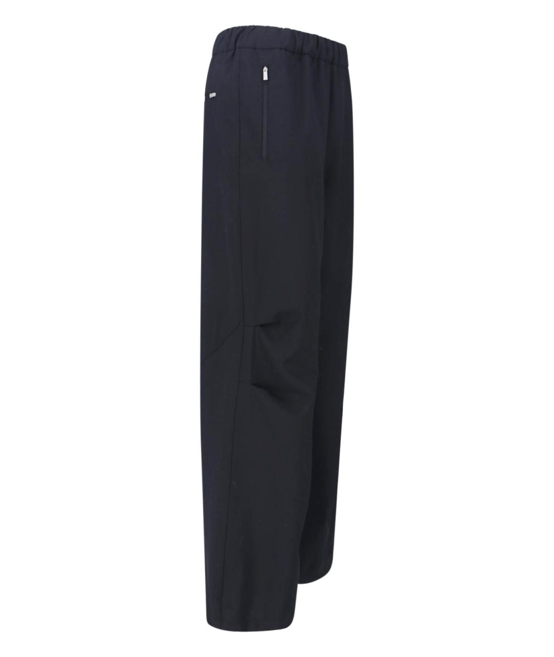 LAMINAR Черные полиэстеровые прямые брюки, фото 3