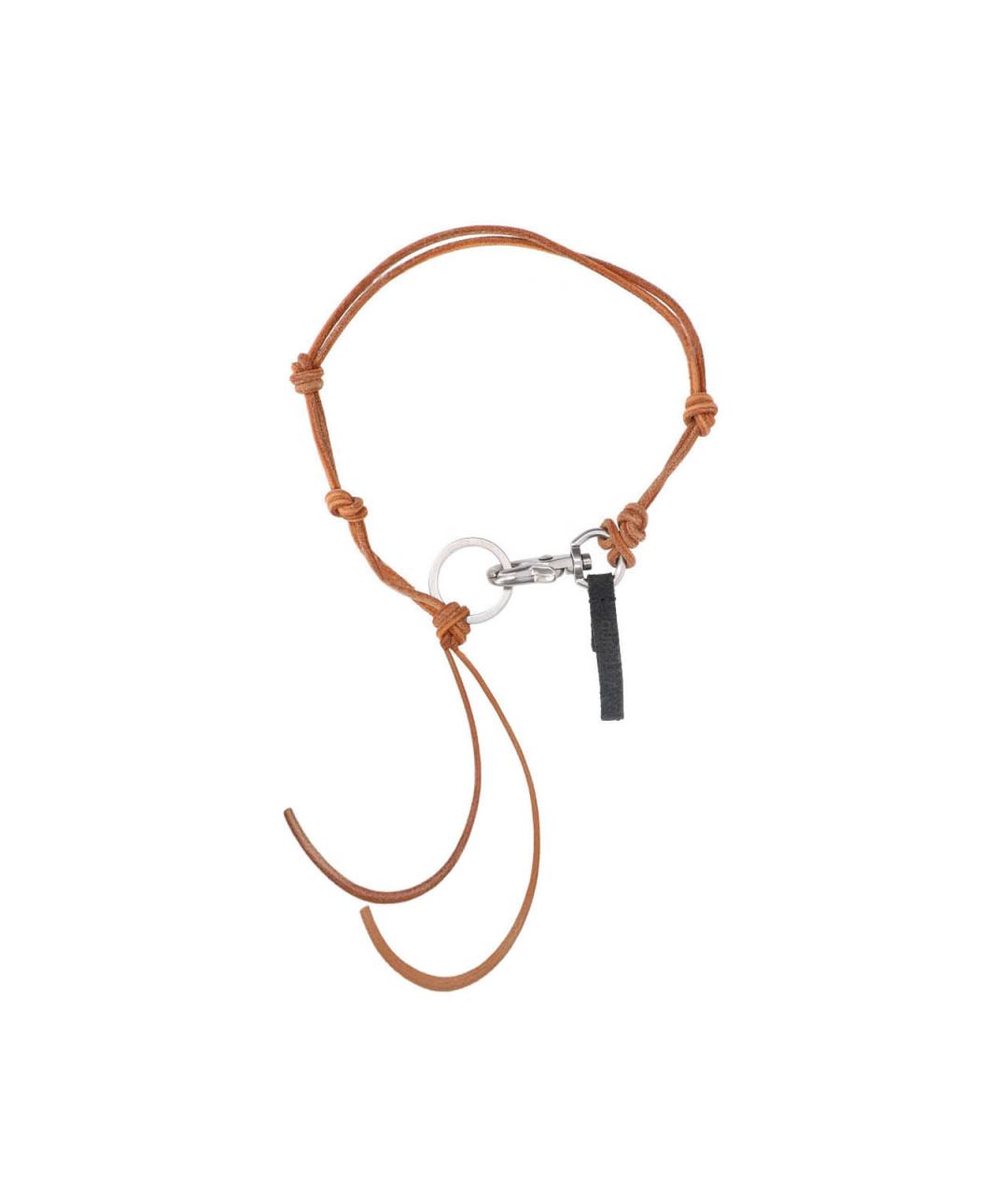 OUR LEGACY Коричневая кожаная цепочка/подвеска, фото 1