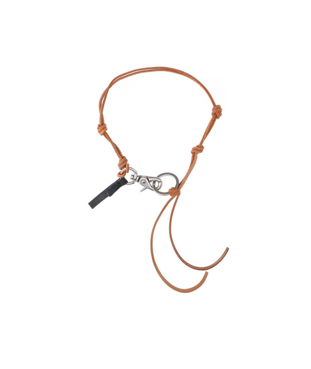 OUR LEGACY Коричневая кожаная цепочка/подвеска, фото 2