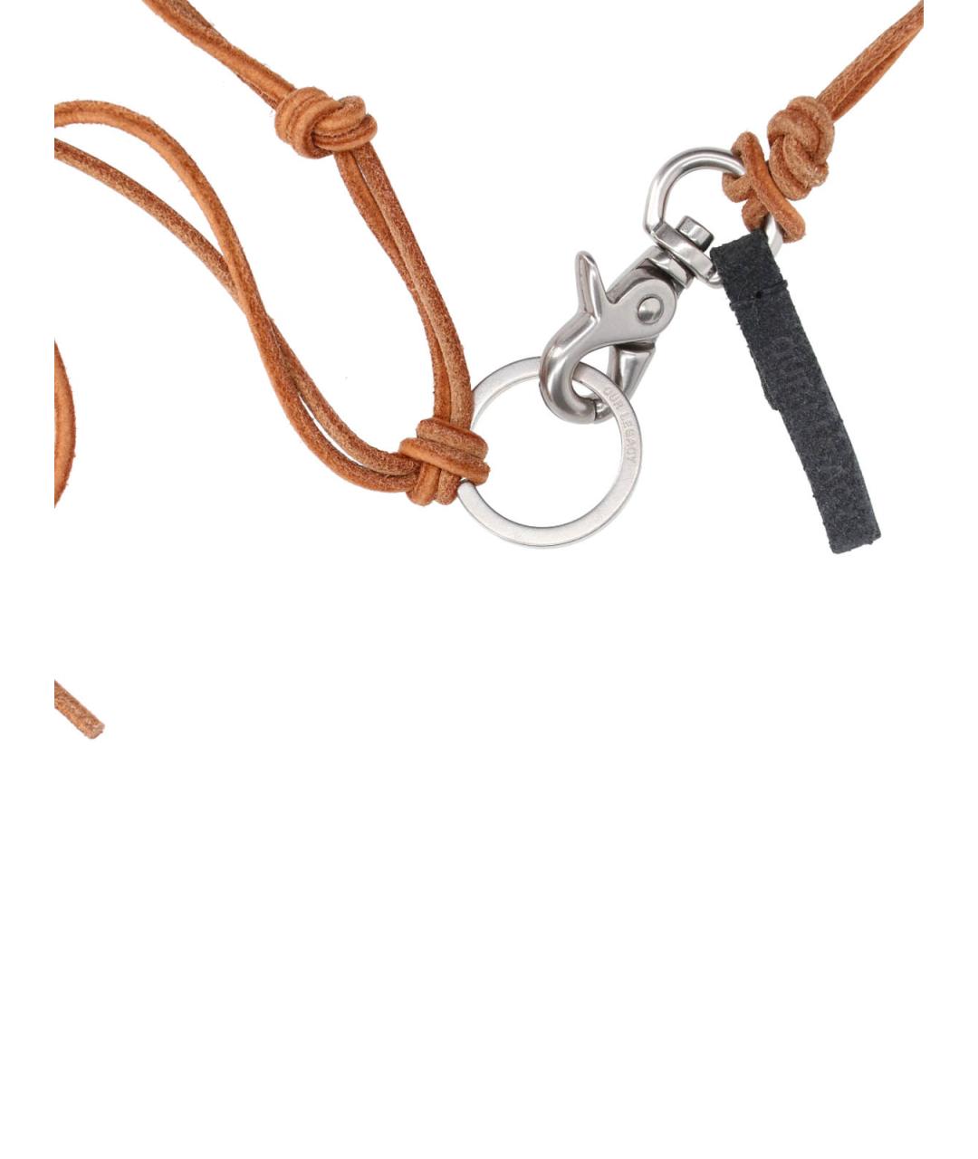 OUR LEGACY Коричневая кожаная цепочка/подвеска, фото 3