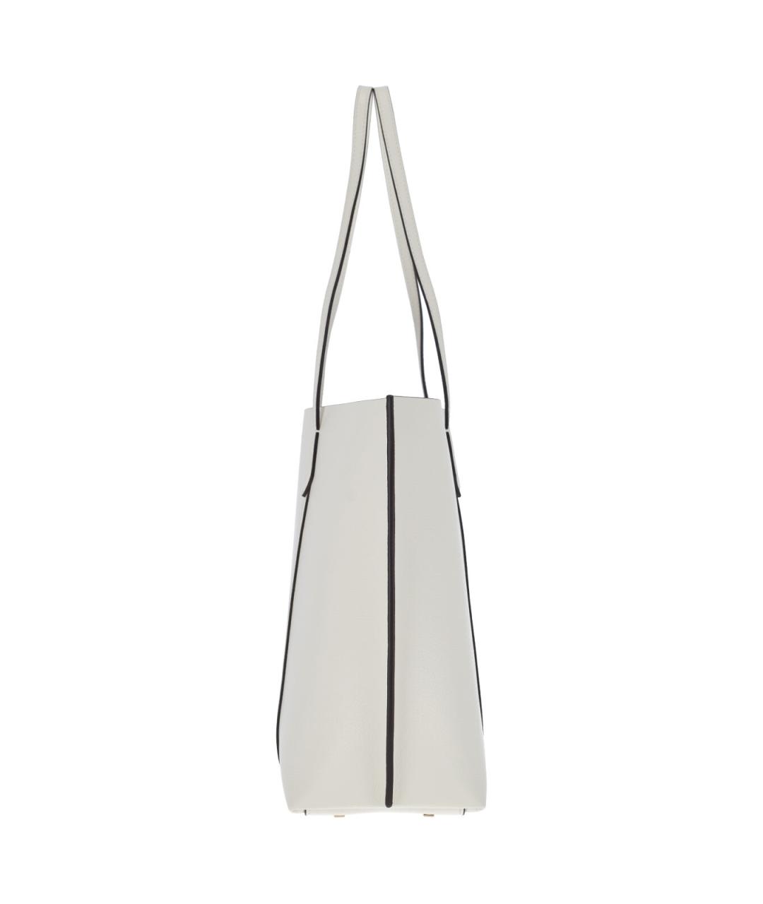 TORY BURCH Белая кожаная сумка тоут, фото 5