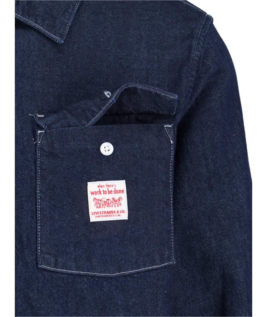 LEVI'S Синяя хлопковая кэжуал рубашка, фото 4