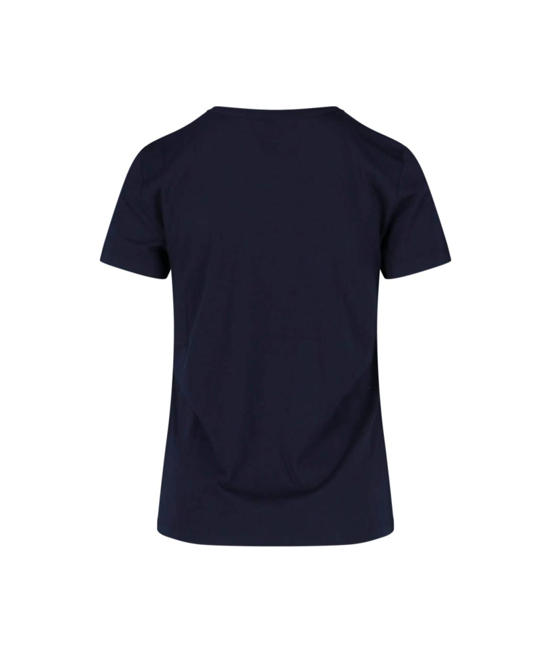 RALPH LAUREN Синяя хлопковая футболка, фото 2