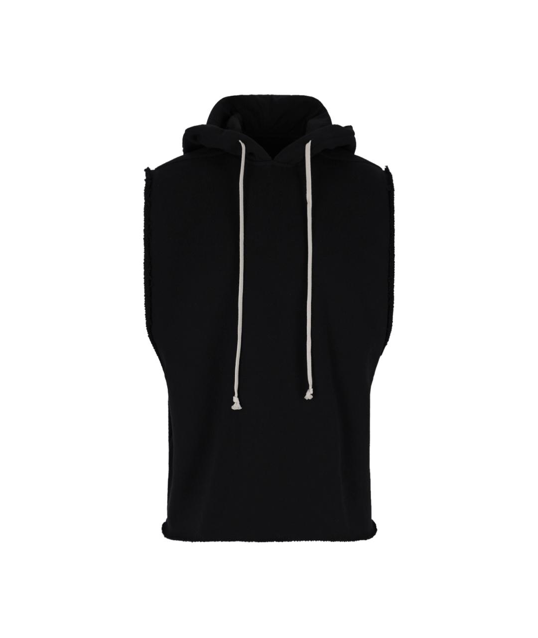 RICK OWENS Черная хлопковая майка, фото 1