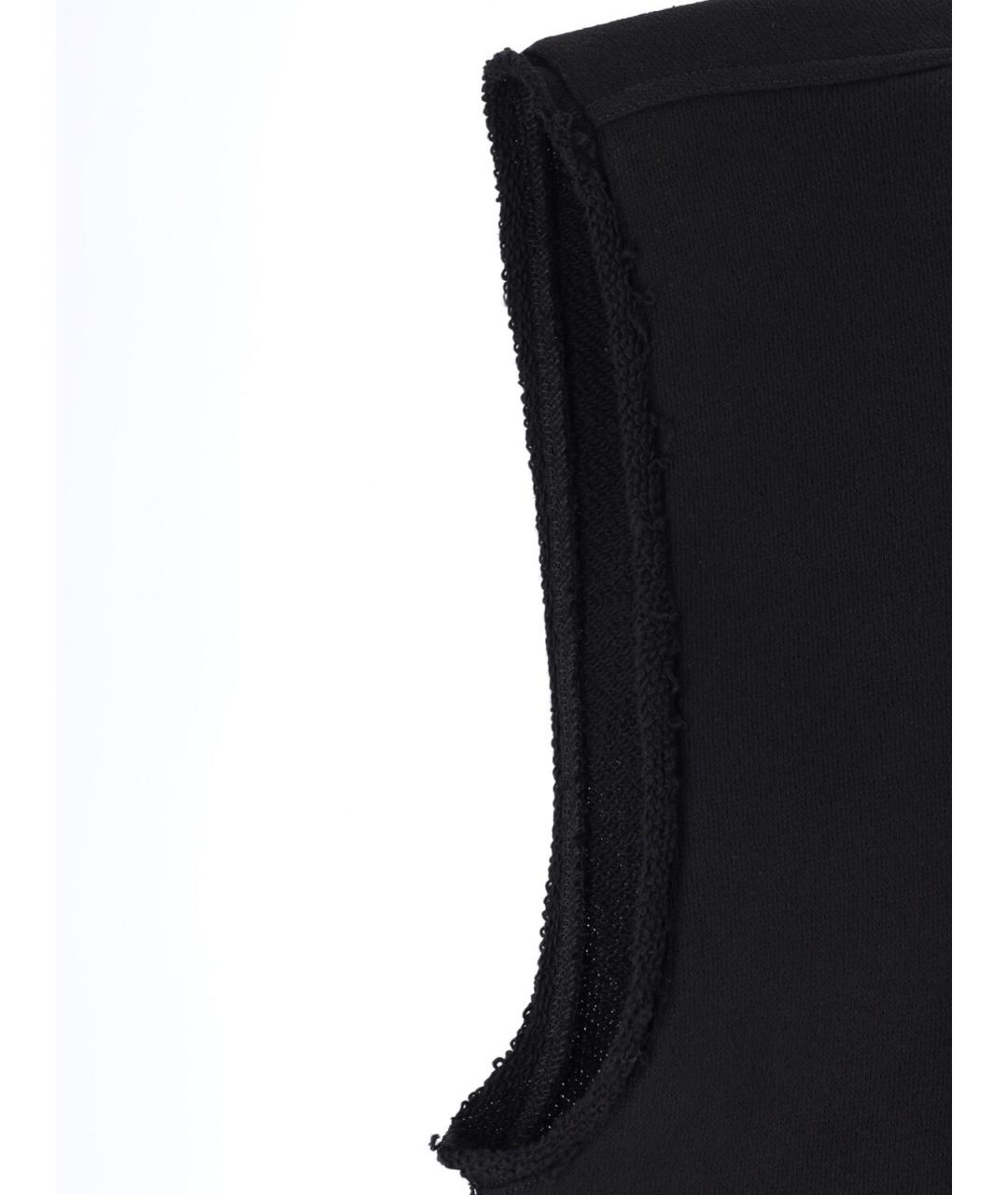 RICK OWENS Черная хлопковая майка, фото 3