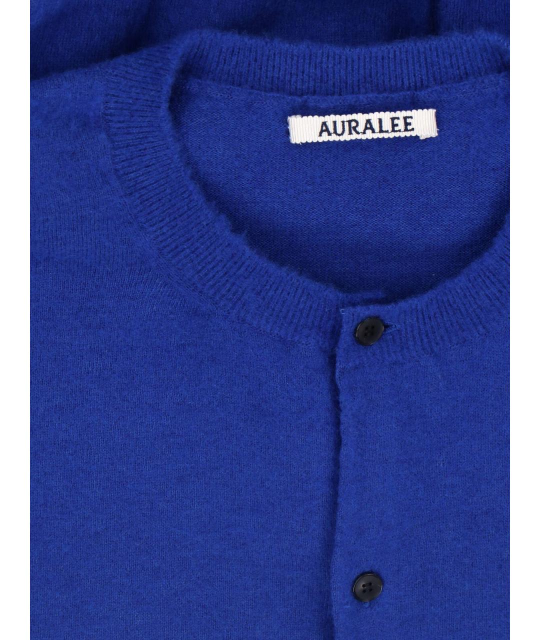 AURALEE Синий кашемировый кардиган, фото 3