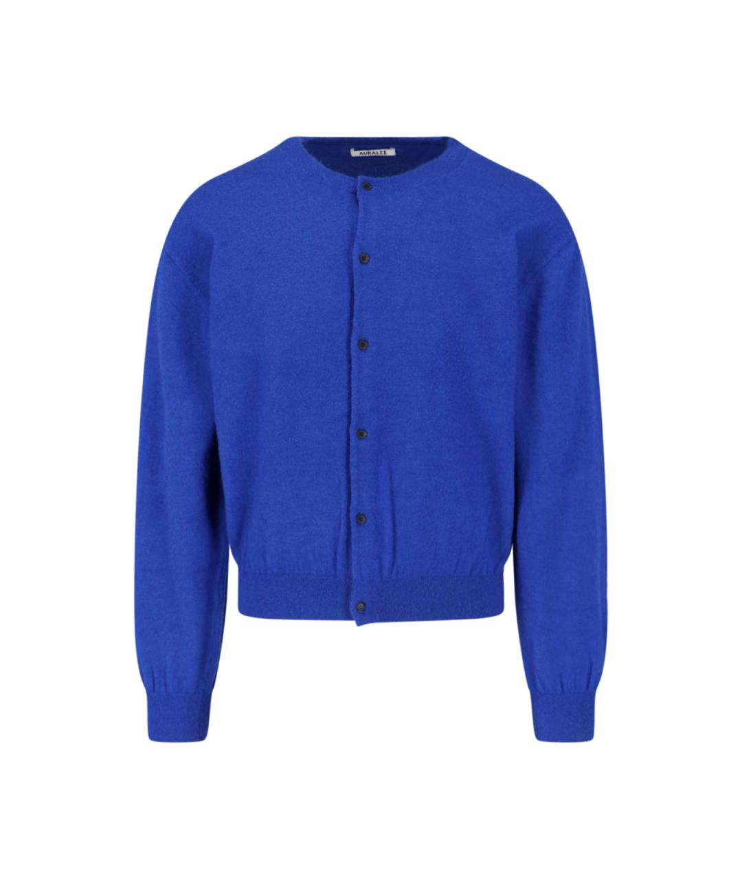 AURALEE Синий кашемировый кардиган, фото 1
