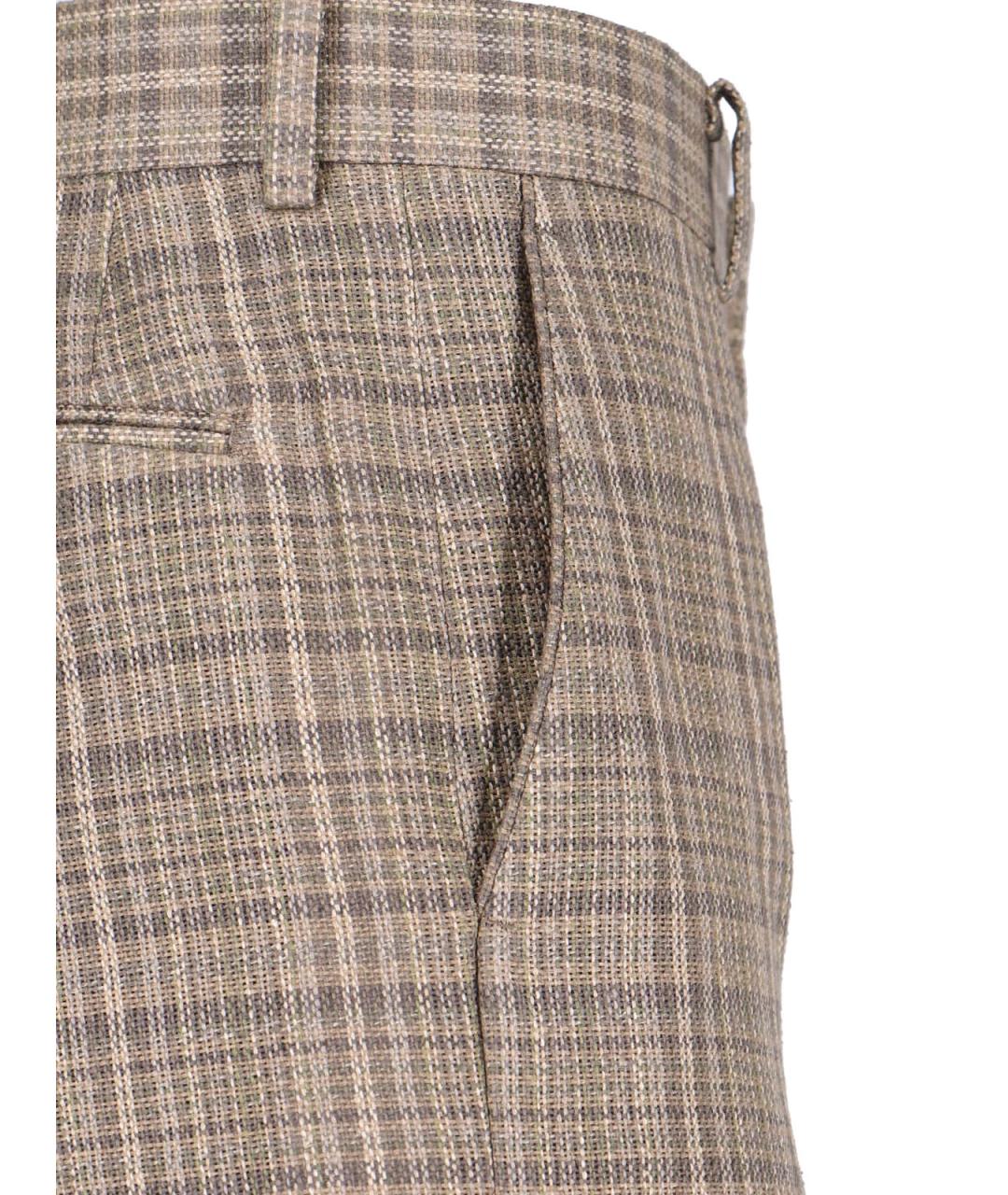 AURALEE Коричневые шелковые повседневные брюки, фото 4