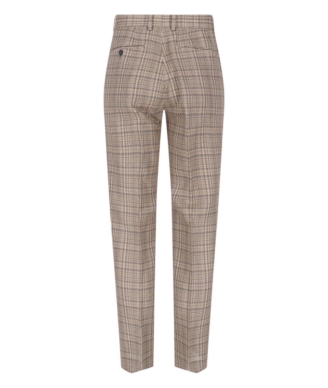 AURALEE Коричневые шелковые повседневные брюки, фото 2