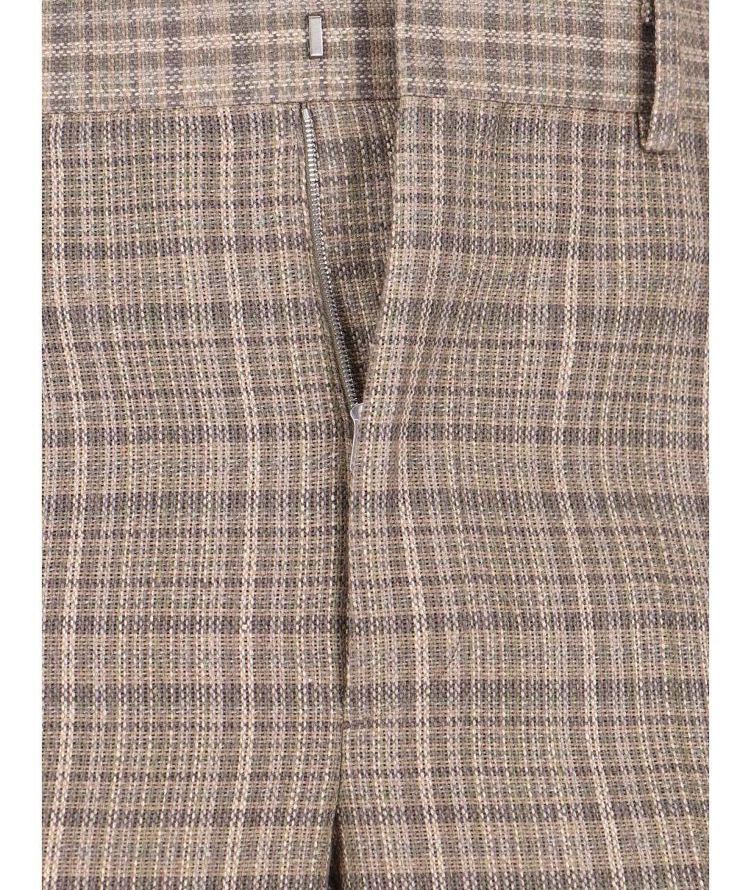 AURALEE Коричневые шелковые повседневные брюки, фото 5