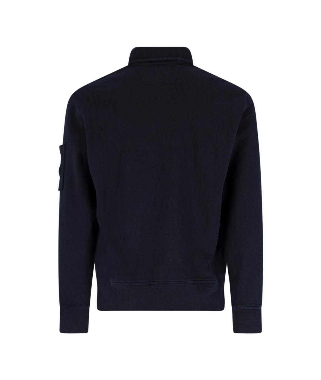 CP COMPANY Синий хлопковый джемпер / свитер, фото 2