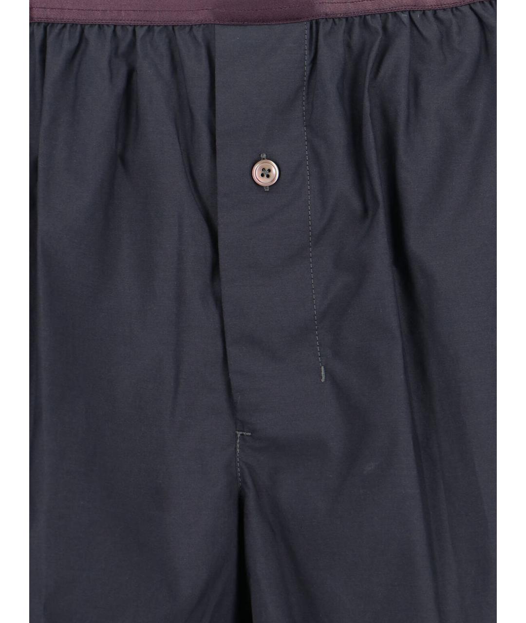 LEMAIRE Черные хлопковые шорты, фото 5