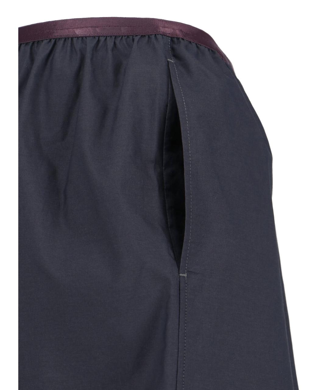 LEMAIRE Черные хлопковые шорты, фото 4