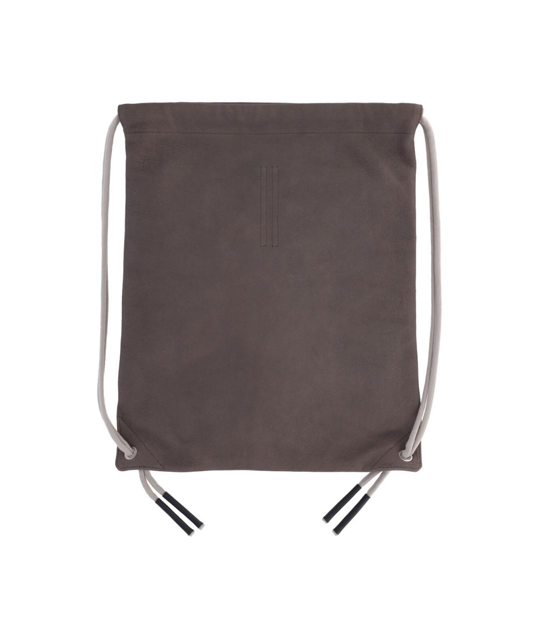 RICK OWENS Бежевый кожаный рюкзак, фото 3