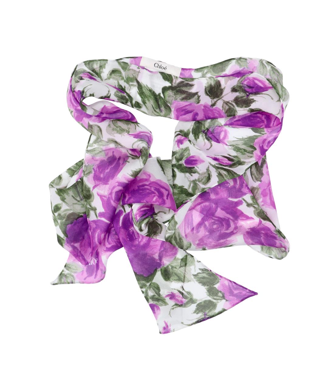 CHLOE Мульти шелковый шарф, фото 3