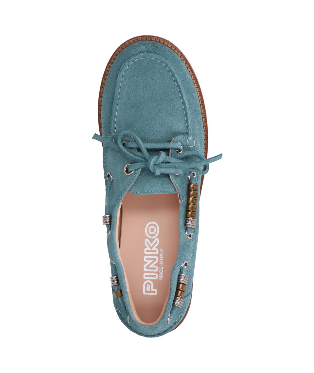 PINKO Синие замшевые лоферы, фото 5