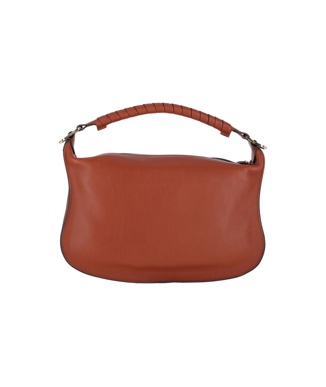 CHLOE Коричневая кожаная сумка через плечо, фото 3