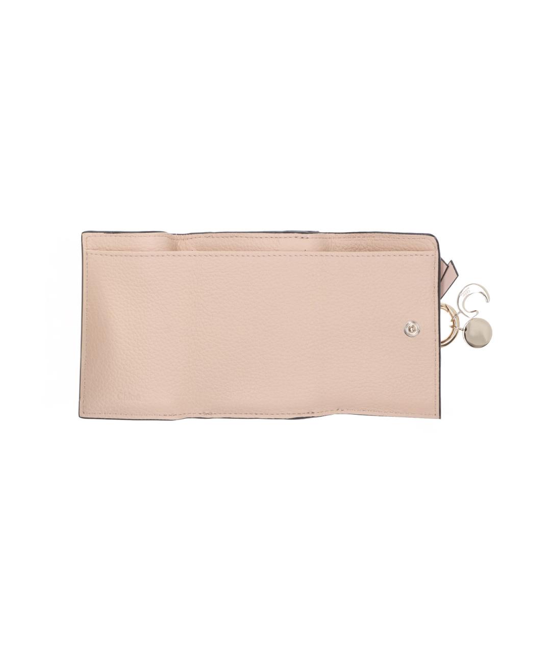 CHLOE Розовый кожаный кошелек, фото 2