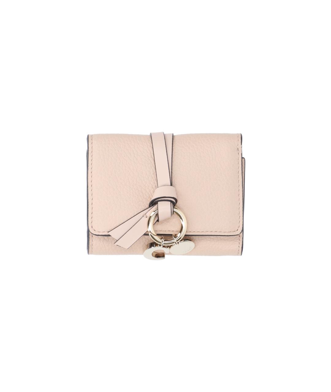 CHLOE Розовый кожаный кошелек, фото 1