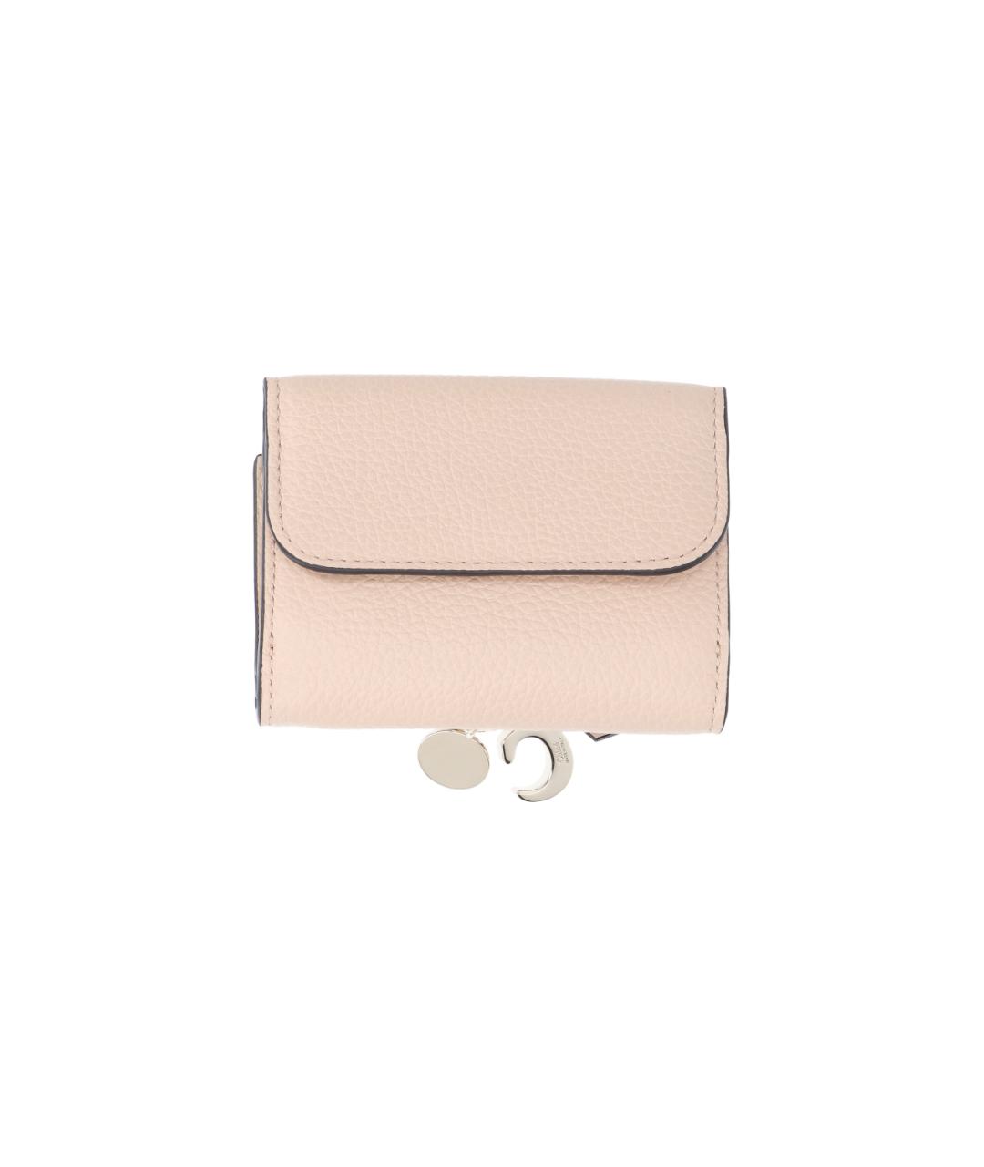 CHLOE Розовый кожаный кошелек, фото 3